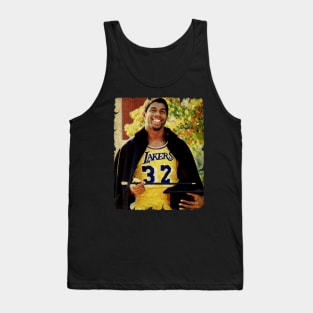 Magic Johnson in Lakers Tank Top